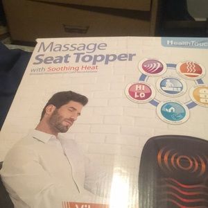 Massage seat topper With soothing heat